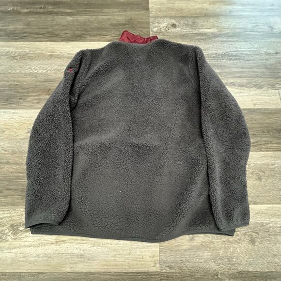 UA Under Armour Virginia Tech Hokies Gray Men 2XL Deep Pile Fleece Snap Sweater‎ - Picture 5 of 9